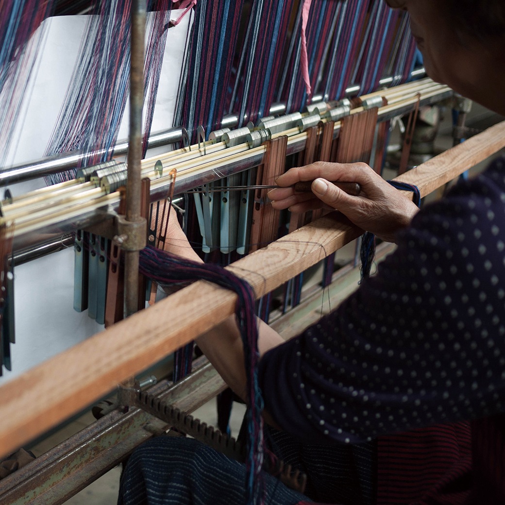 久留米織 わた入りふっくら ちゃんちゃんこ