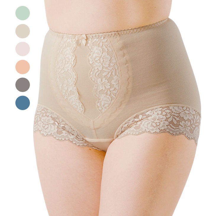 シルエットすっきり安心ショーツ6色6枚組 同サイズ M・L