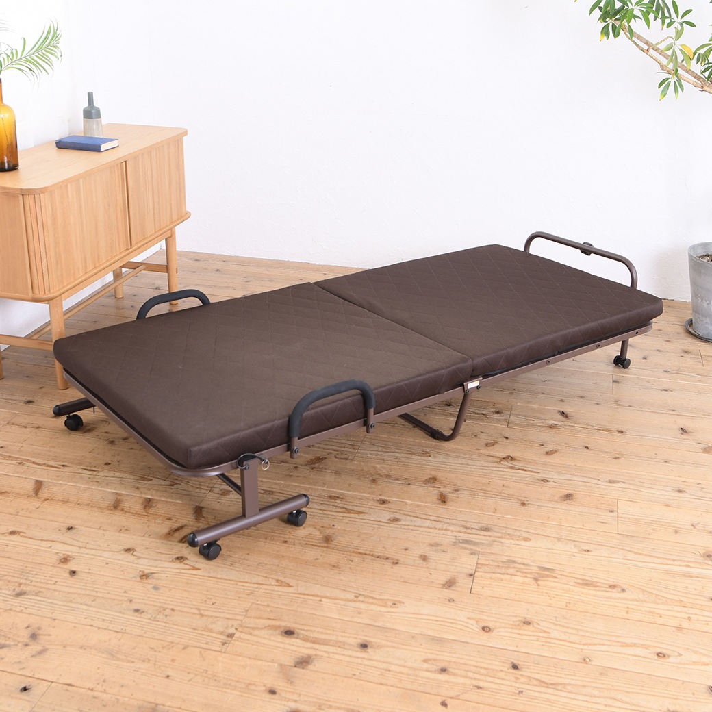 高反発メッシュ仕様収納式リクライニングベッド