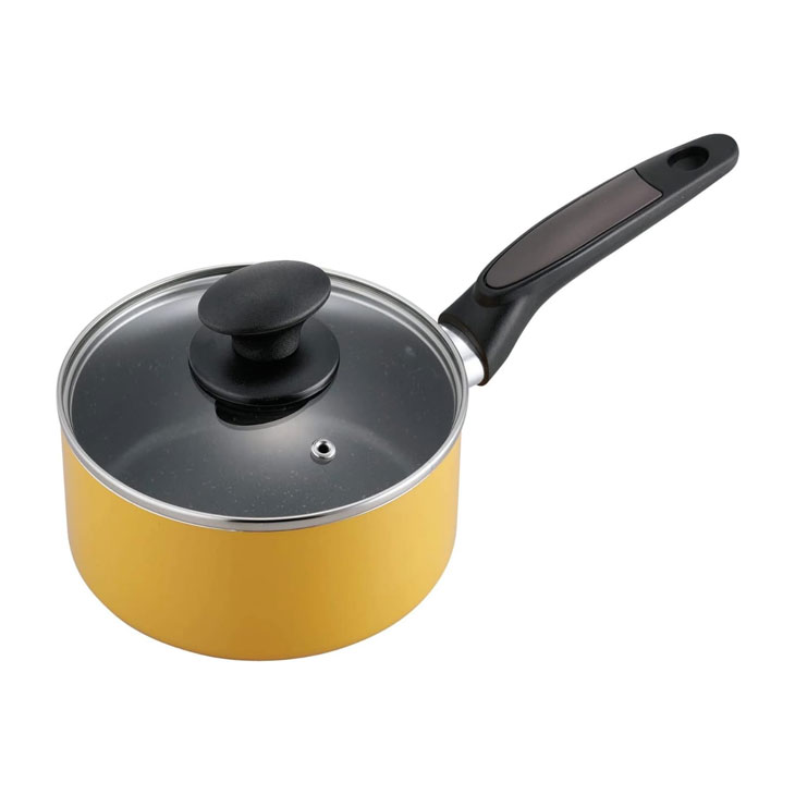 フライパンセット 16cm フライパン＆片手鍋＆兼用ガラス蓋 3点