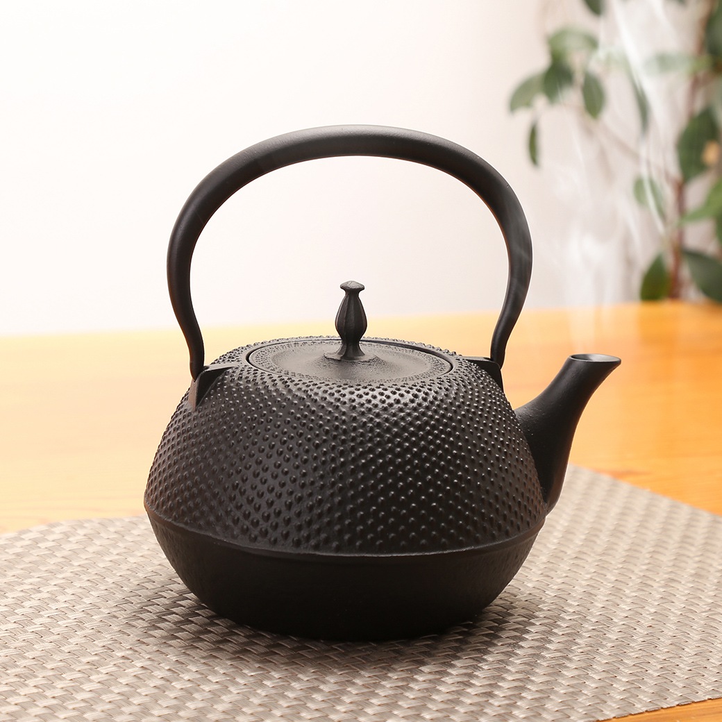 南部鉄器 丸あられ 鉄瓶 1.2L