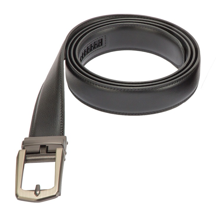 ロング 牛革ラチェット式ベルト 黒2本＋茶1本 合計3本組