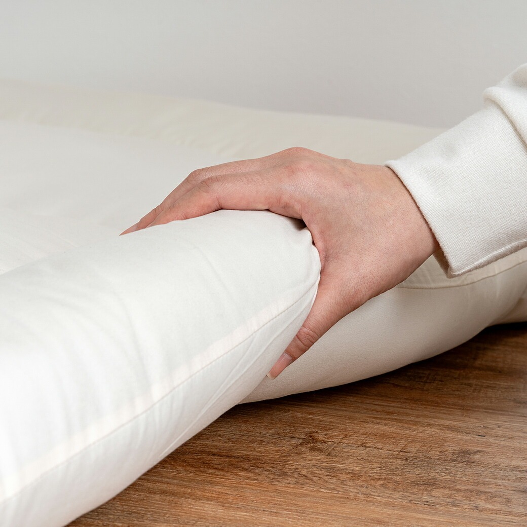 日本製 防ダニ・抗菌防臭加工 洗える敷布団 アイボリー シングル