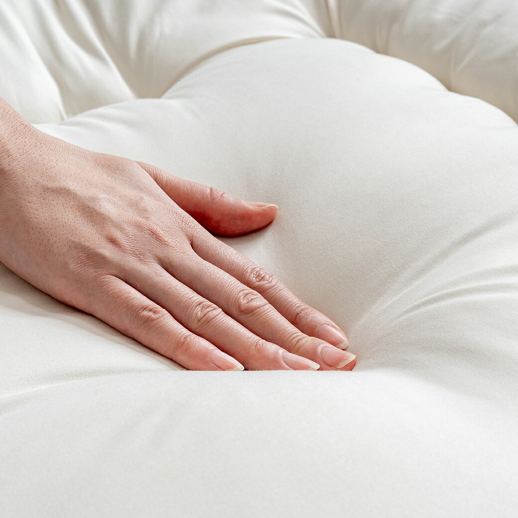 日本製 防ダニ・抗菌防臭加工 洗える敷布団 アイボリー シングル