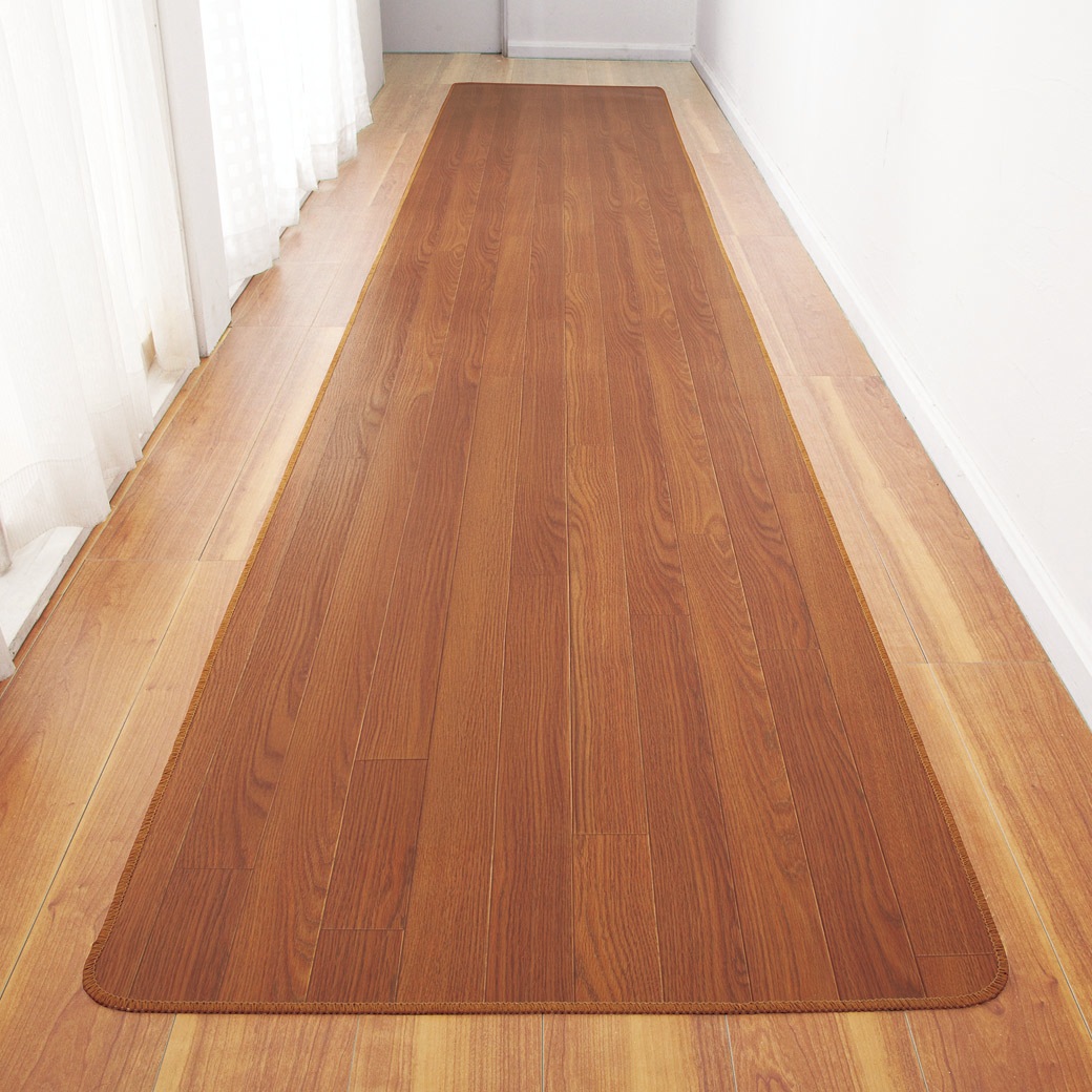 お手入れ簡単木目調廊下敷 45cm幅 45×180cm