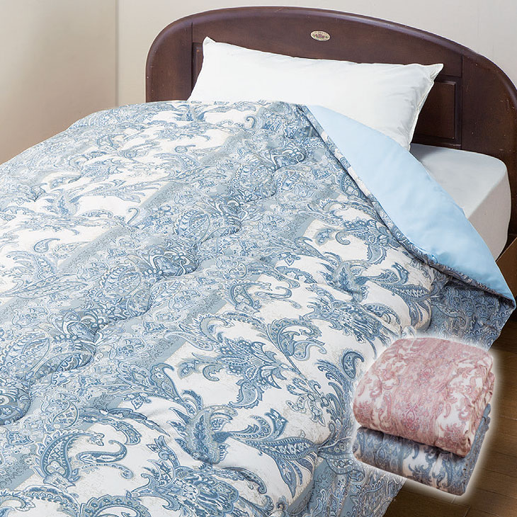 日本製 抗菌防臭加工 洗える合掛け布団 シングル