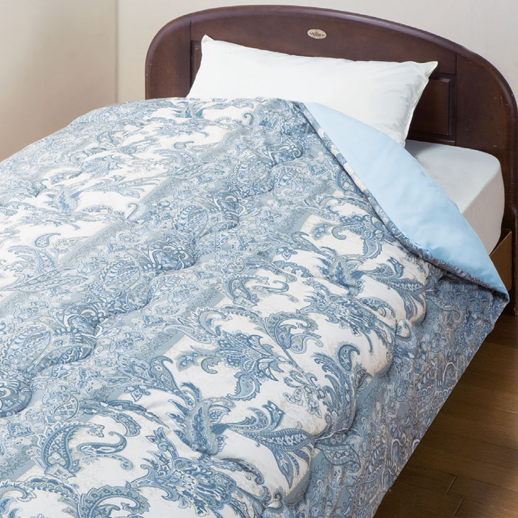 日本製 抗菌防臭加工 洗える合掛け布団 シングル