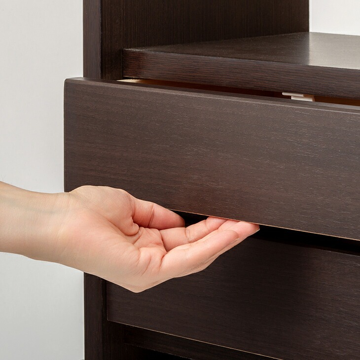 大川産 職人が作る ラック付きチェスト