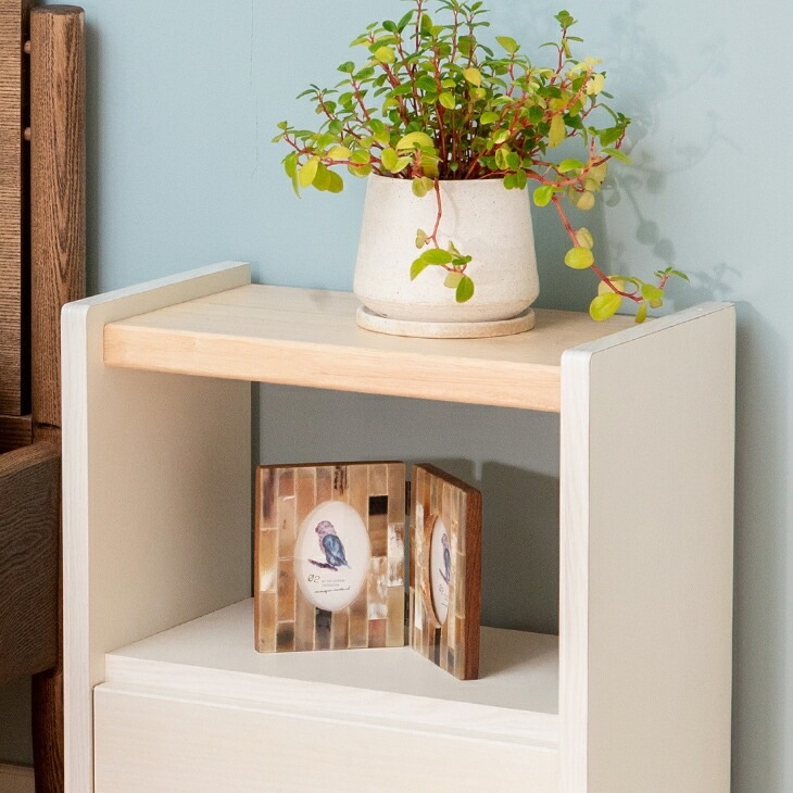 大川産 職人が作る ラック付きチェスト