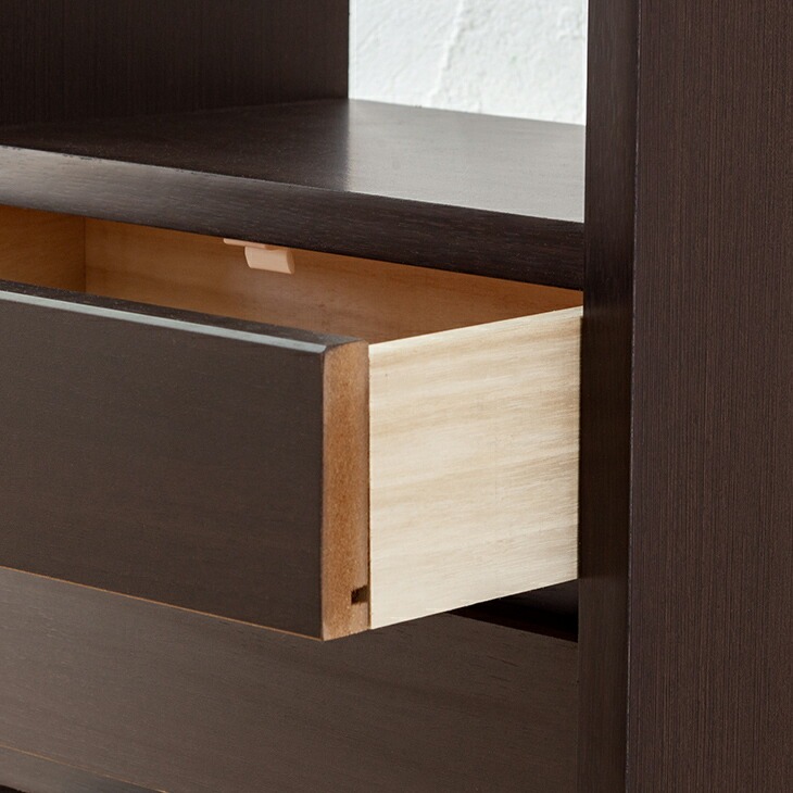 大川産 職人が作る ラック付きチェスト