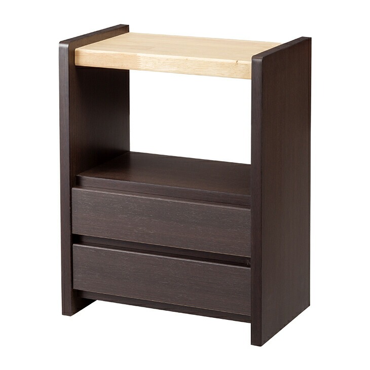 大川産 職人が作る ラック付きチェスト