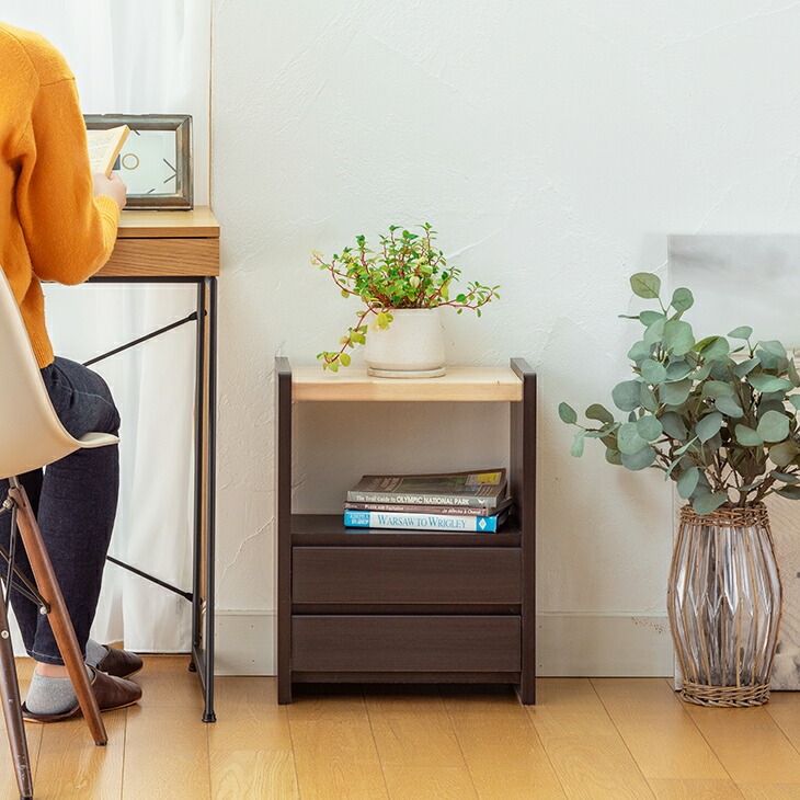 大川産 職人が作る ラック付きチェスト