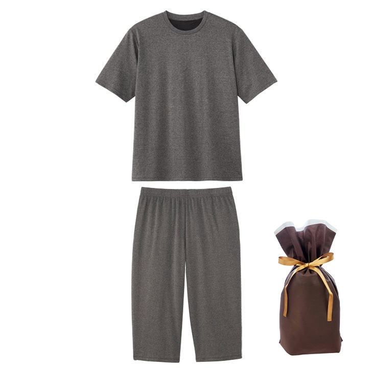 リカバリーウェア メンズ 半袖シャツ＋ハーフパンツ 上下セット 一般