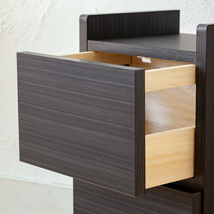 大川産 職人が作る スリムワゴンチェスト