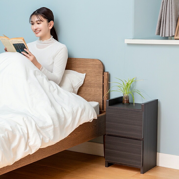 大川産 職人が作る スリムワゴンチェスト