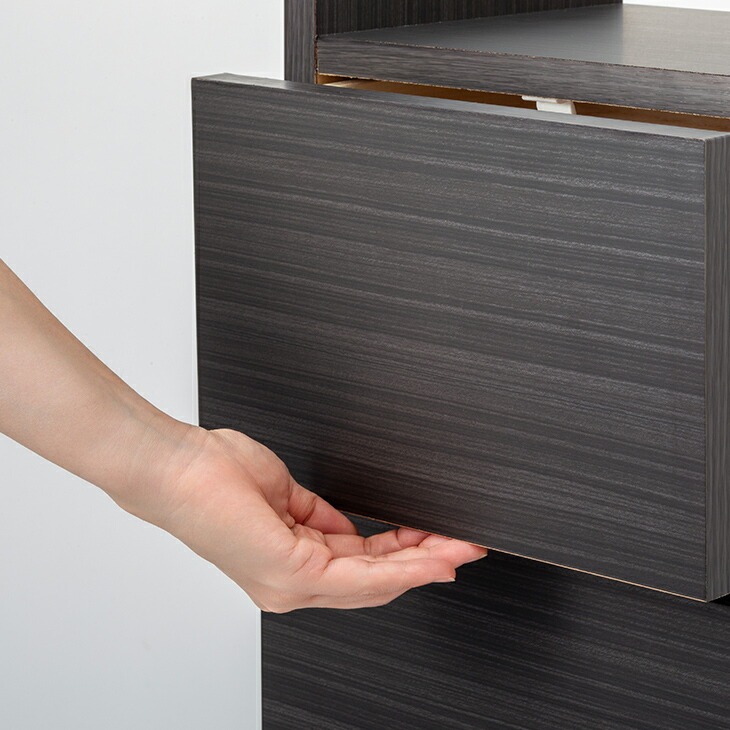 大川産 職人が作る スリムワゴンチェスト