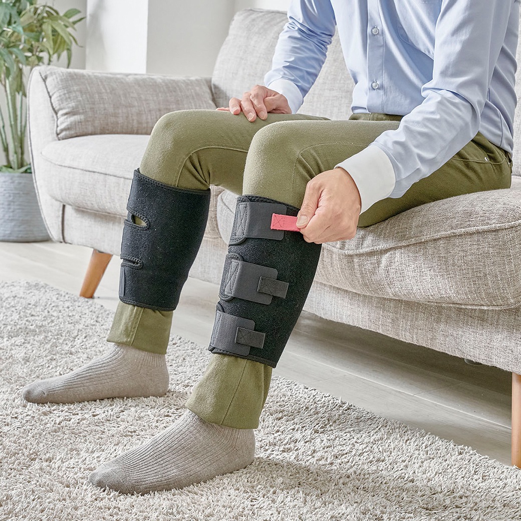 着脱簡単ふくらはぎサポーター 左右セット