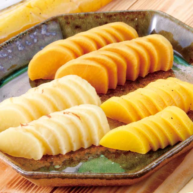 国産つるし三色たくあん 各種200g×4セット｜ファミリー・ライフ公式通販