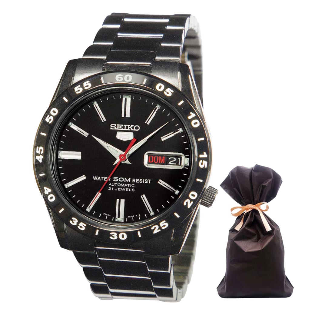 SEIKO セイコー5 自動巻き腕時計 黒い稲妻 SZEN008｜ファミリー