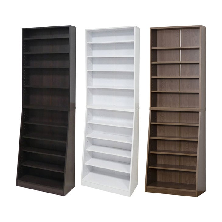 シェルフ 大容量ホームシェルフ 幅60 本棚 棚 上下分割可 ウォールナット ユアサプライムス.com｜大容量シェルフ 10段 幅60cm