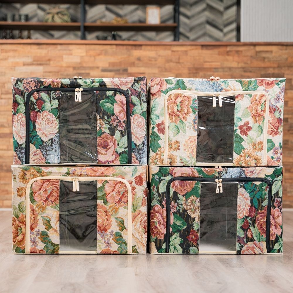 ゴブラン調窓付き収納ボックス｜ファミリー・ライフ公式通販