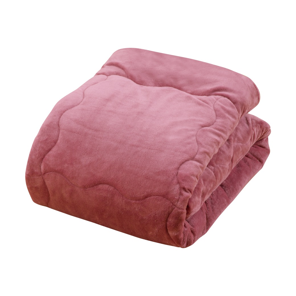 ファミラ 5層構造トリプルウォームぽかぽか 毛布布団セット 掛布団+敷パット ダブル