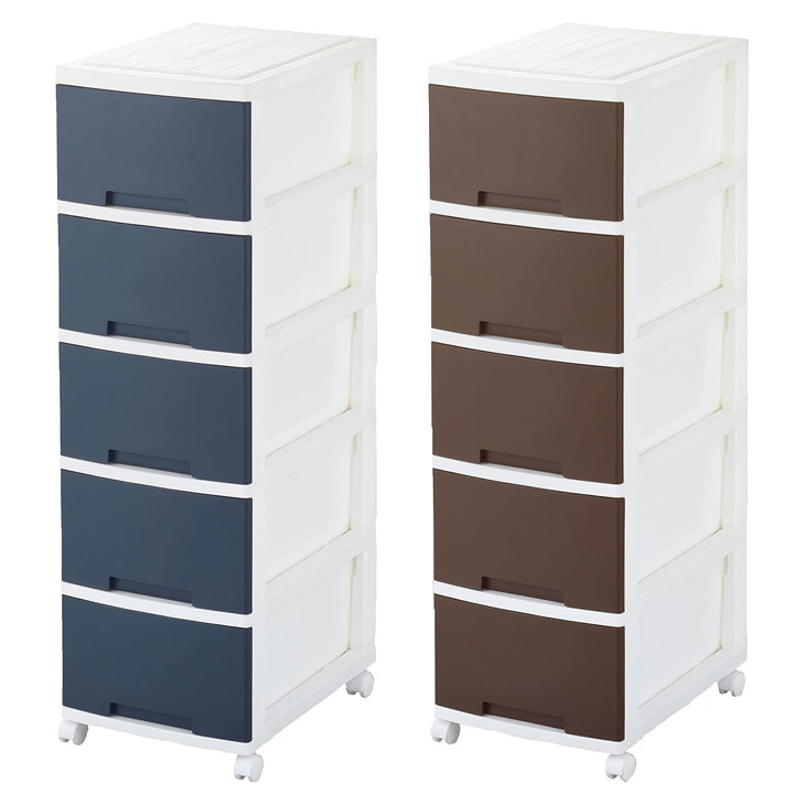 スリム収納BOX 5段