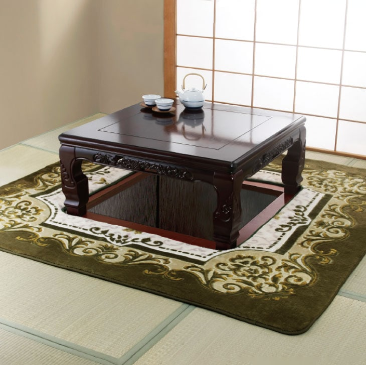 洗えるカービンク加工堀こたつ用カーペット 200×250cm