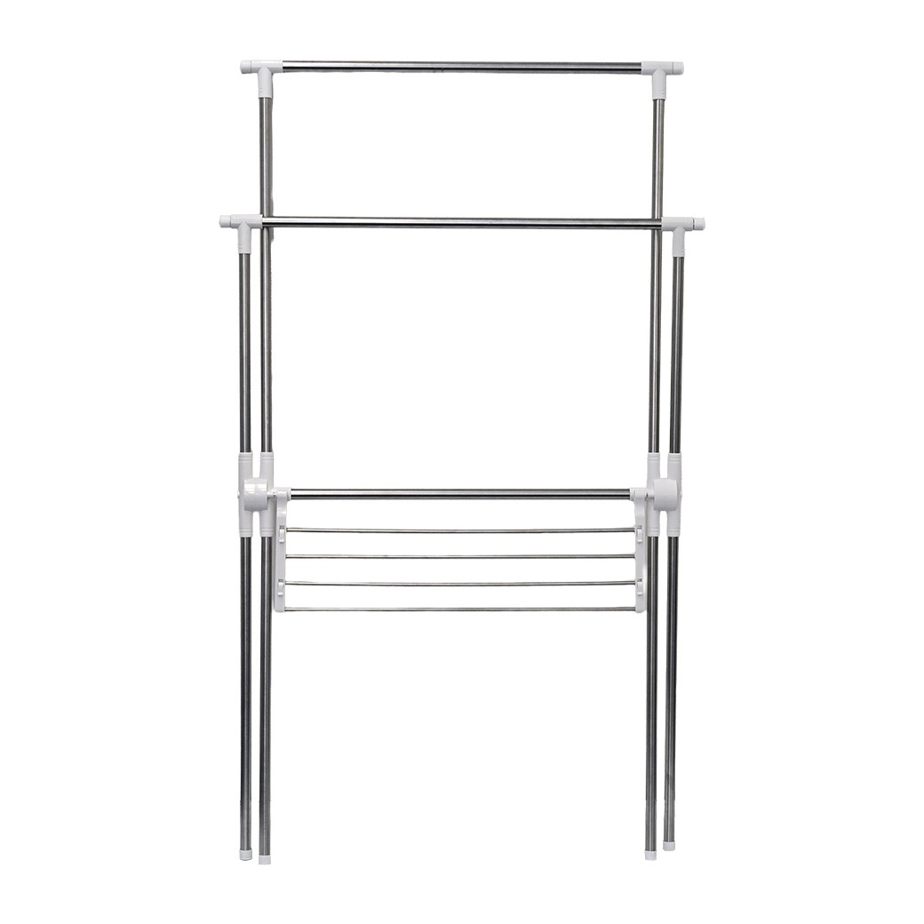 X型ステンレス室内物干しスタンド タオル掛け付き｜ファミリー・ライフ