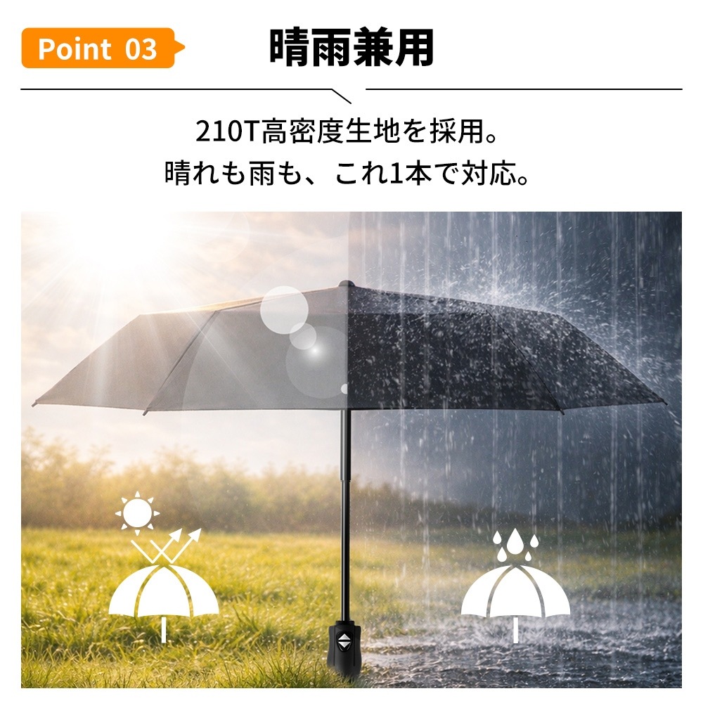 ワンタッチ開閉 遮熱日傘