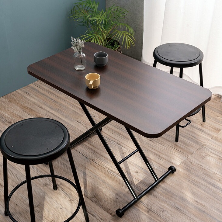 らくらく昇降式テーブル 無段階昇降 完成品