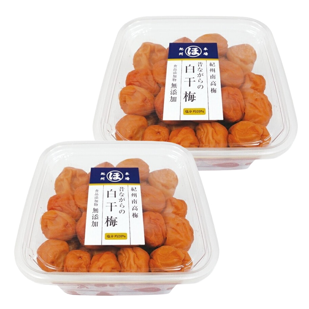 紀州南高梅 お徳用無添加白干梅 800g 400g×2パック｜ファミリー