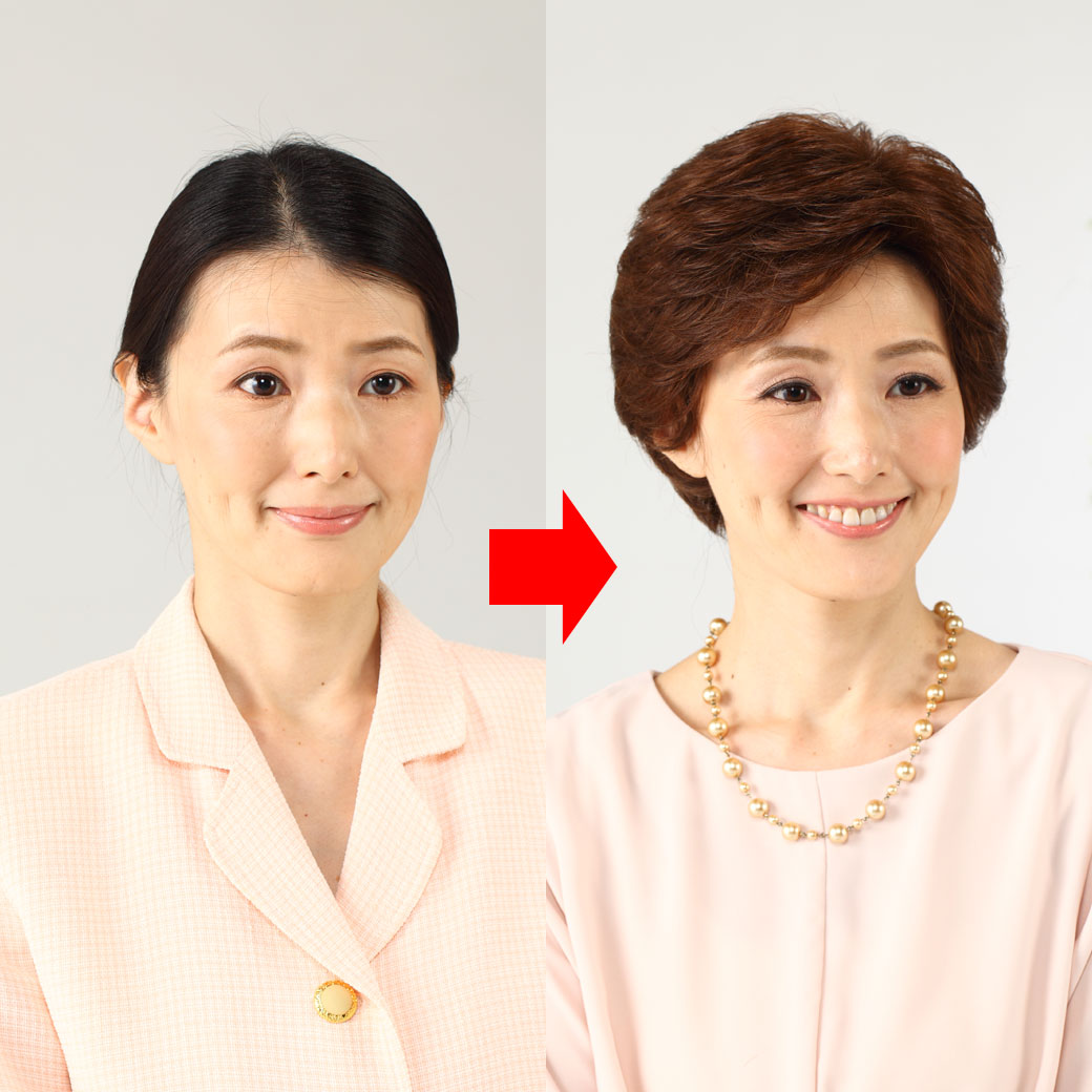 人毛100％カールショート おしゃれかつら