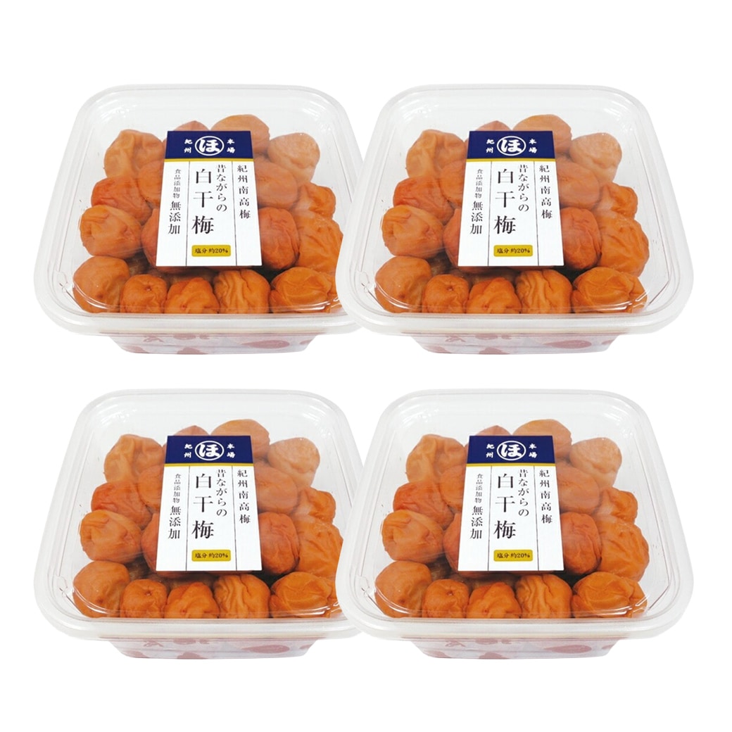 紀州南高梅 お徳用無添加白干 梅 1.6kg 400g×4パック｜ファミリー