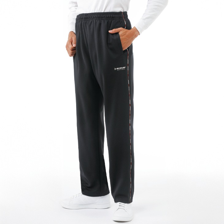 ダンロップリファインド 吸汗・速乾ジャージパンツ 裾ストレート 3色組 ジャージー パンツ ズボン ブラック ネイビー グレー メンズ 紳士服 シニア 男性 ウエストゴム イージーパンツ 3本セット シンプル 40代 50代 60代 70代 80代 父の日 お父さん　kuri　p26682 ダンロップ・リファインド 吸汗・速乾ジャージパンツ3色組 同サイズ 裾