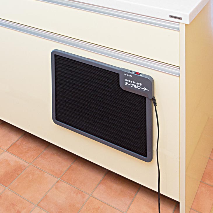 タイマー付きテーブルヒーター