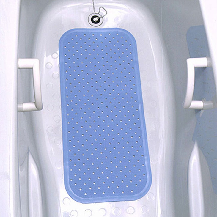 浴槽安心マット2枚組 ブルー 浴槽マット・手すりマット