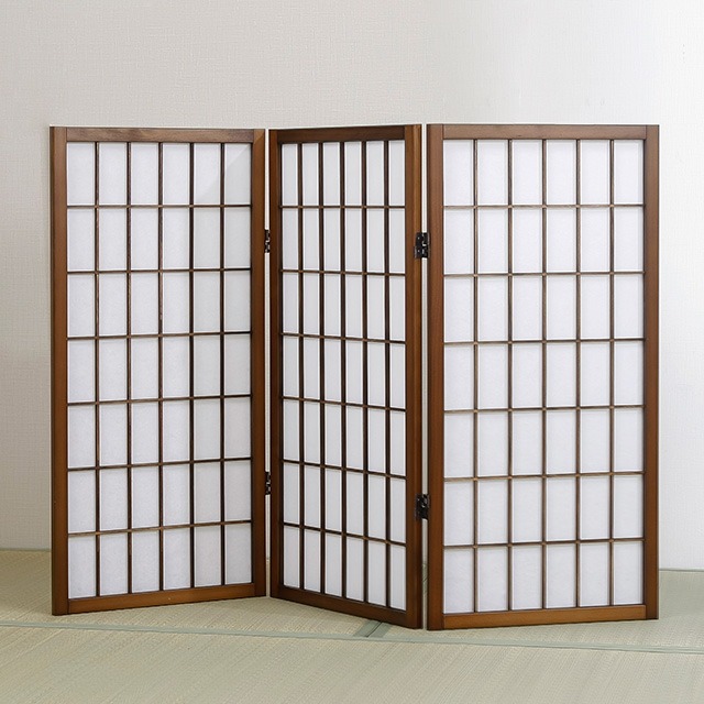 匠木工 障子スクリーン ロータイプ 3連