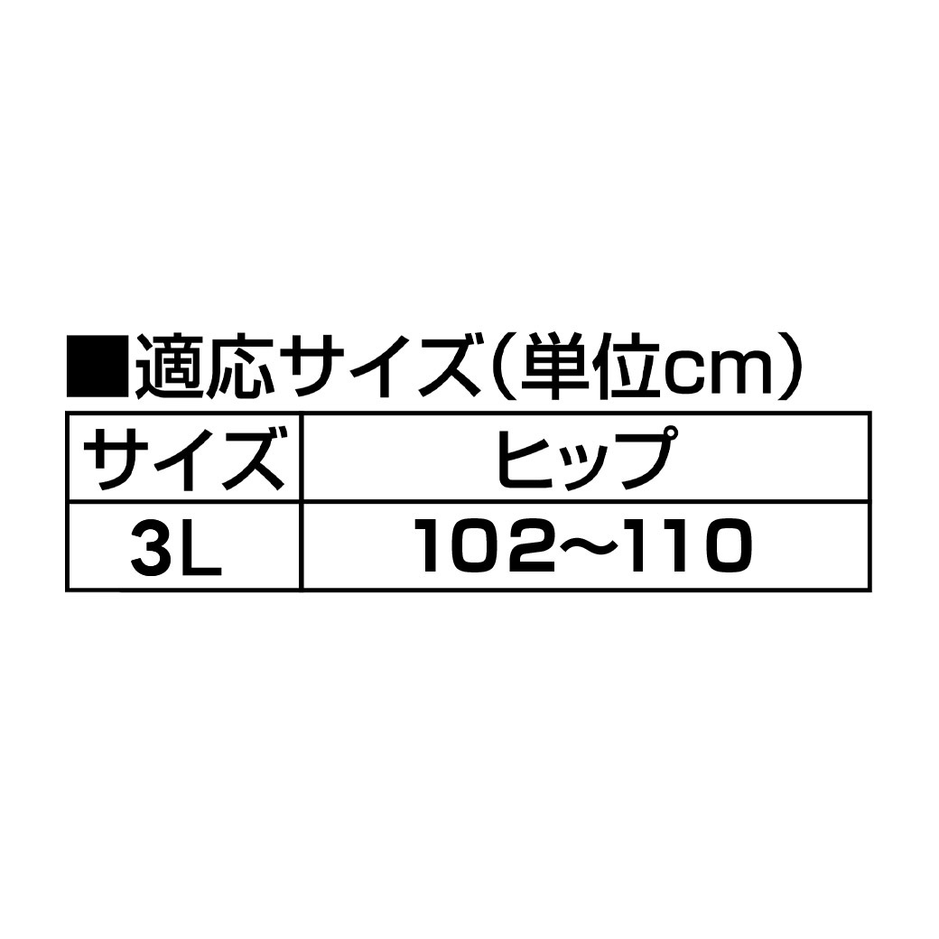 さわやか安心花柄レース深ばき安心ショーツ 2色7枚組 大吸収用 3L