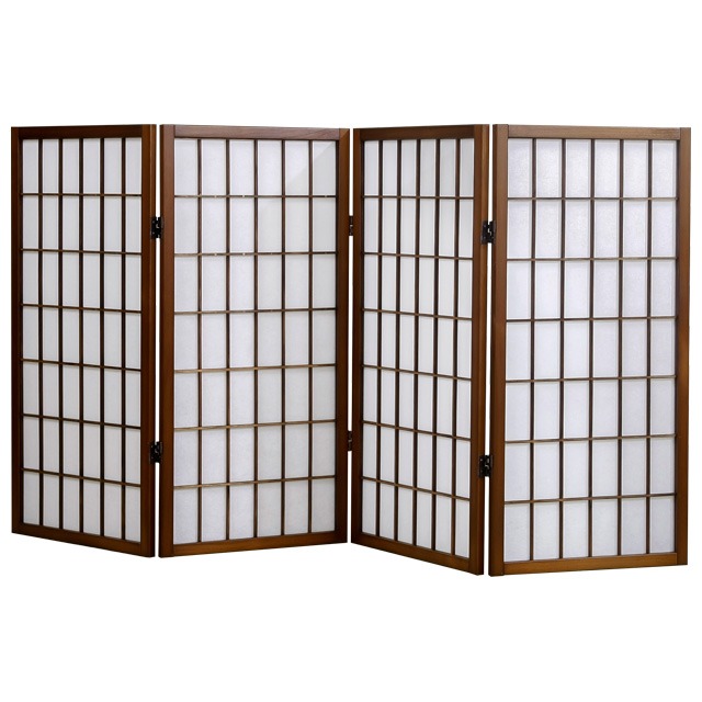 匠木工 障子スクリーン ロータイプ 4連