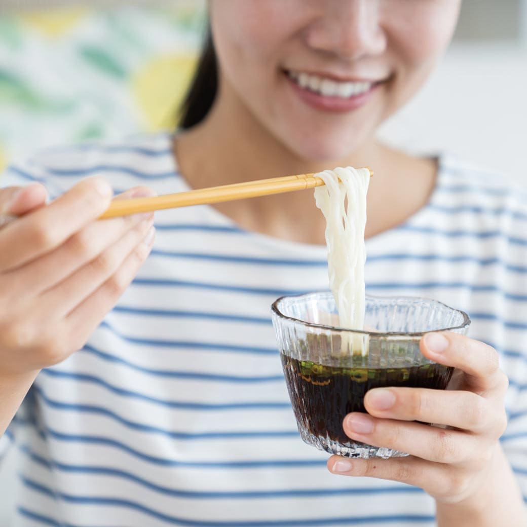 ぐるぐる回るそうめん流し器
