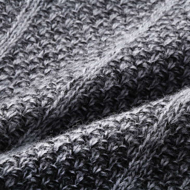 ピエルッチ ウール100%裏地付きヘチマ襟カーディガン