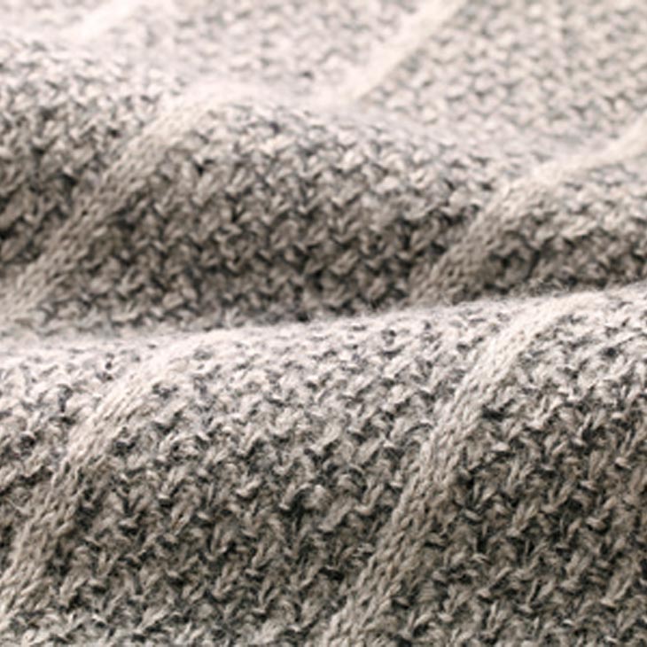 ピエルッチ ウール100%裏地付きヘチマ襟カーディガン