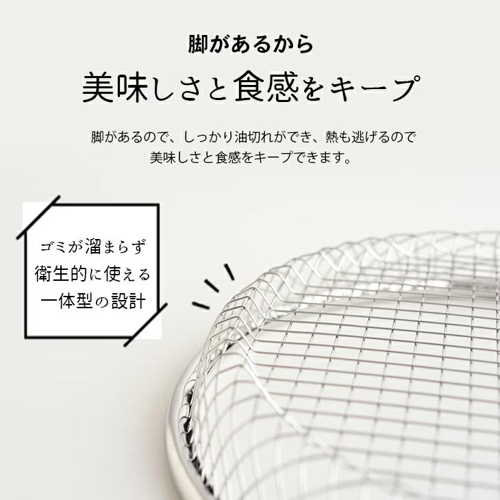 新潟県燕三条産 ステンレス製 ザル お皿のざる3点セット