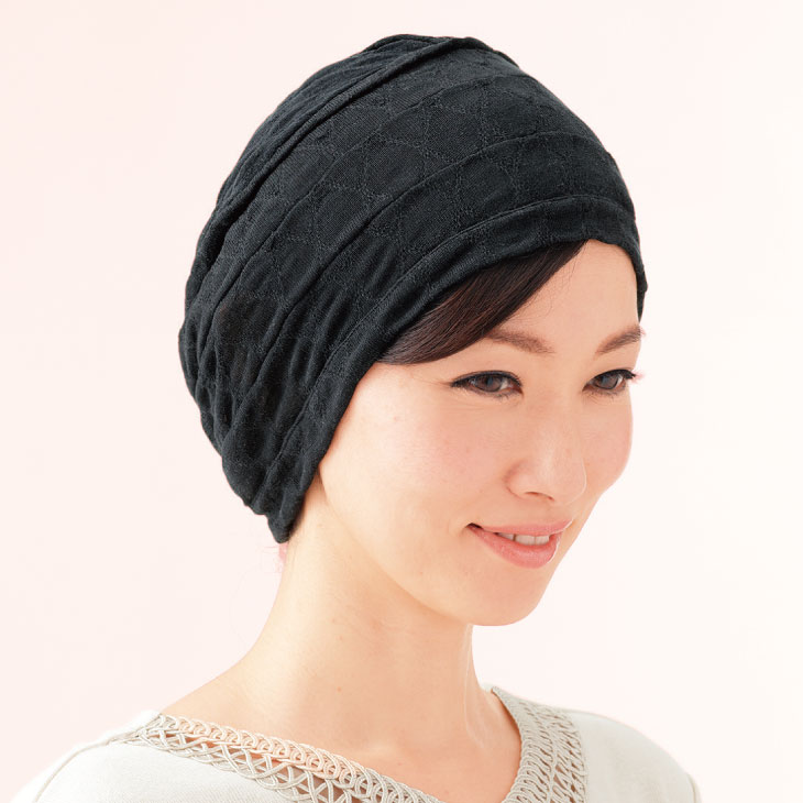 シルク100％ 国産おうち帽子