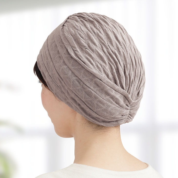 シルク100％ 国産おうち帽子