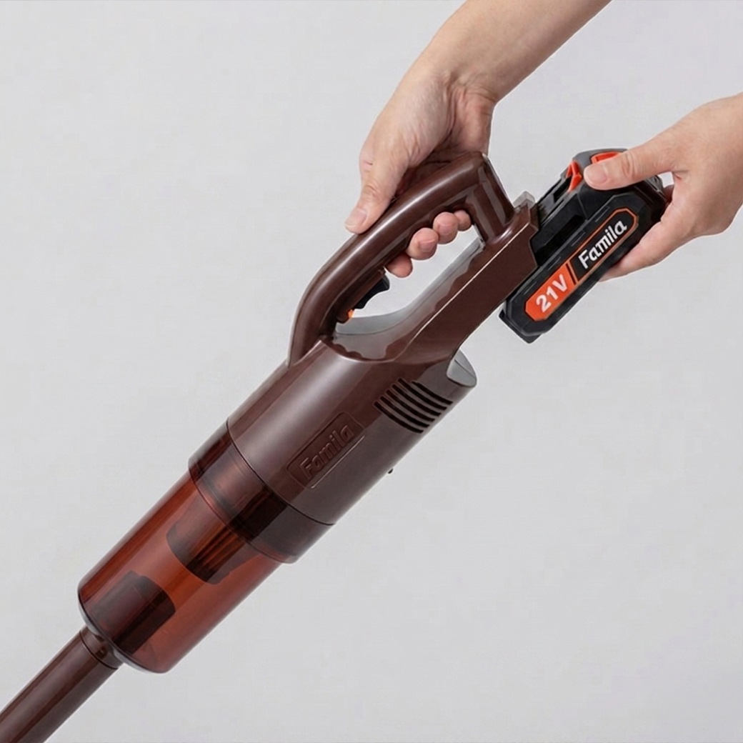 ファミラ 充電式コードレスハイパワークリーナー スティッククリーナー コードレス掃除機 6点セット