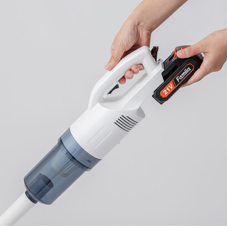 ファミラ 充電式コードレスハイパワークリーナー スティッククリーナー