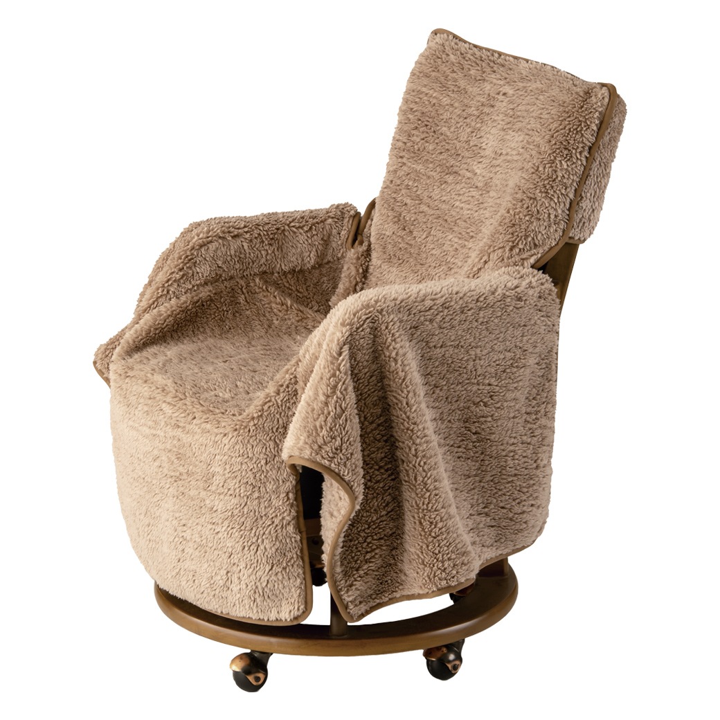 極暖 包み込まれるチェアカバー 2枚組