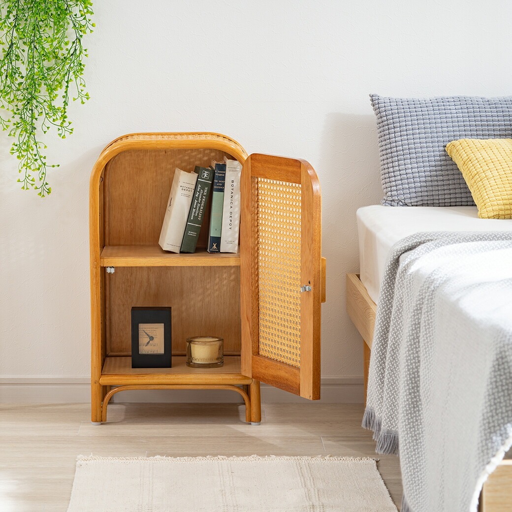 天然籐かごめ編みキャビネット｜ファミリー・ライフ公式通販